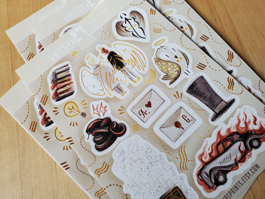 Good Omens Mail My Love Stickers