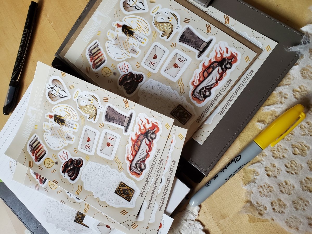 Good Omens Mail My Love Stickers