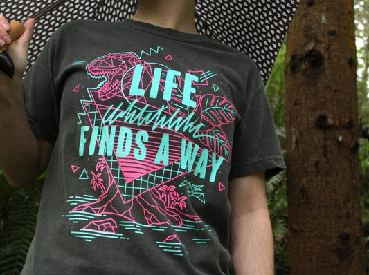 Life Finds A Way Jurassic Dinosaur T-Shirt