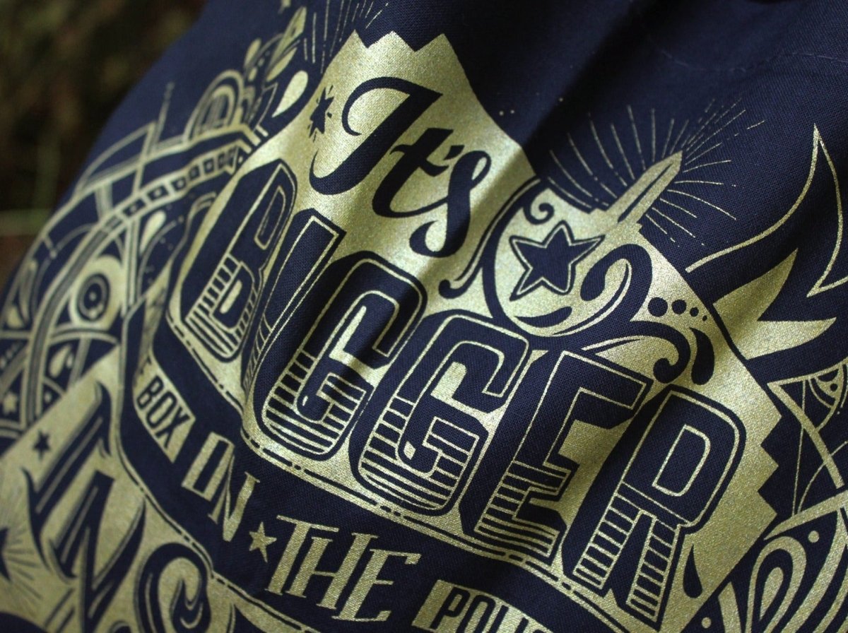 Doctor Who Bigger On the Inside TARDIS Tote Bag