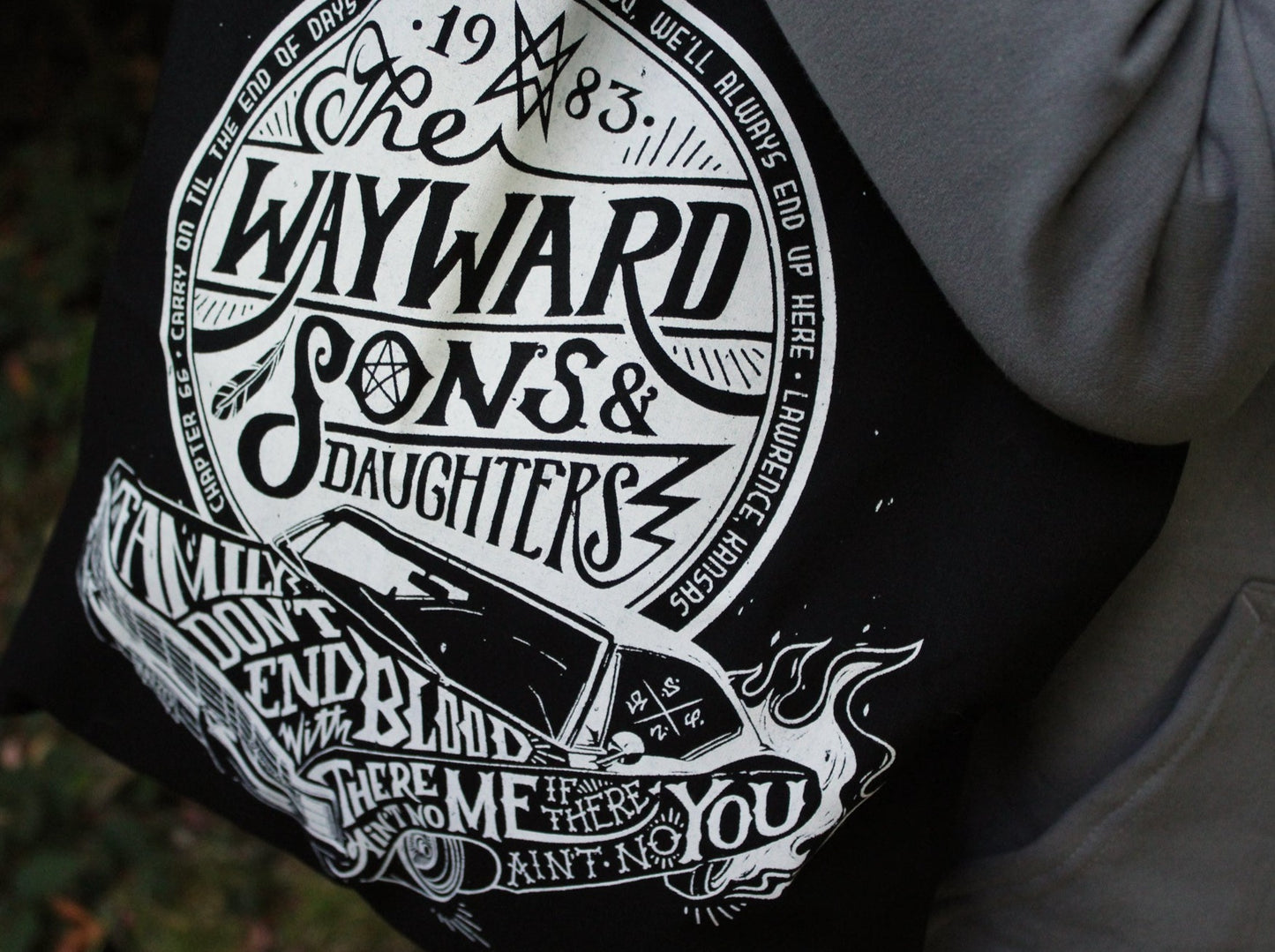 Wayward Sons Supernatural Tote Bag - Black