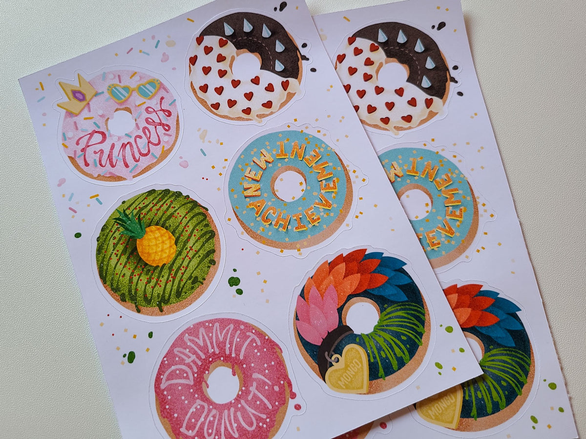 Dungeon Crawler Carl Sticker Set | Princess Donut Stickers
