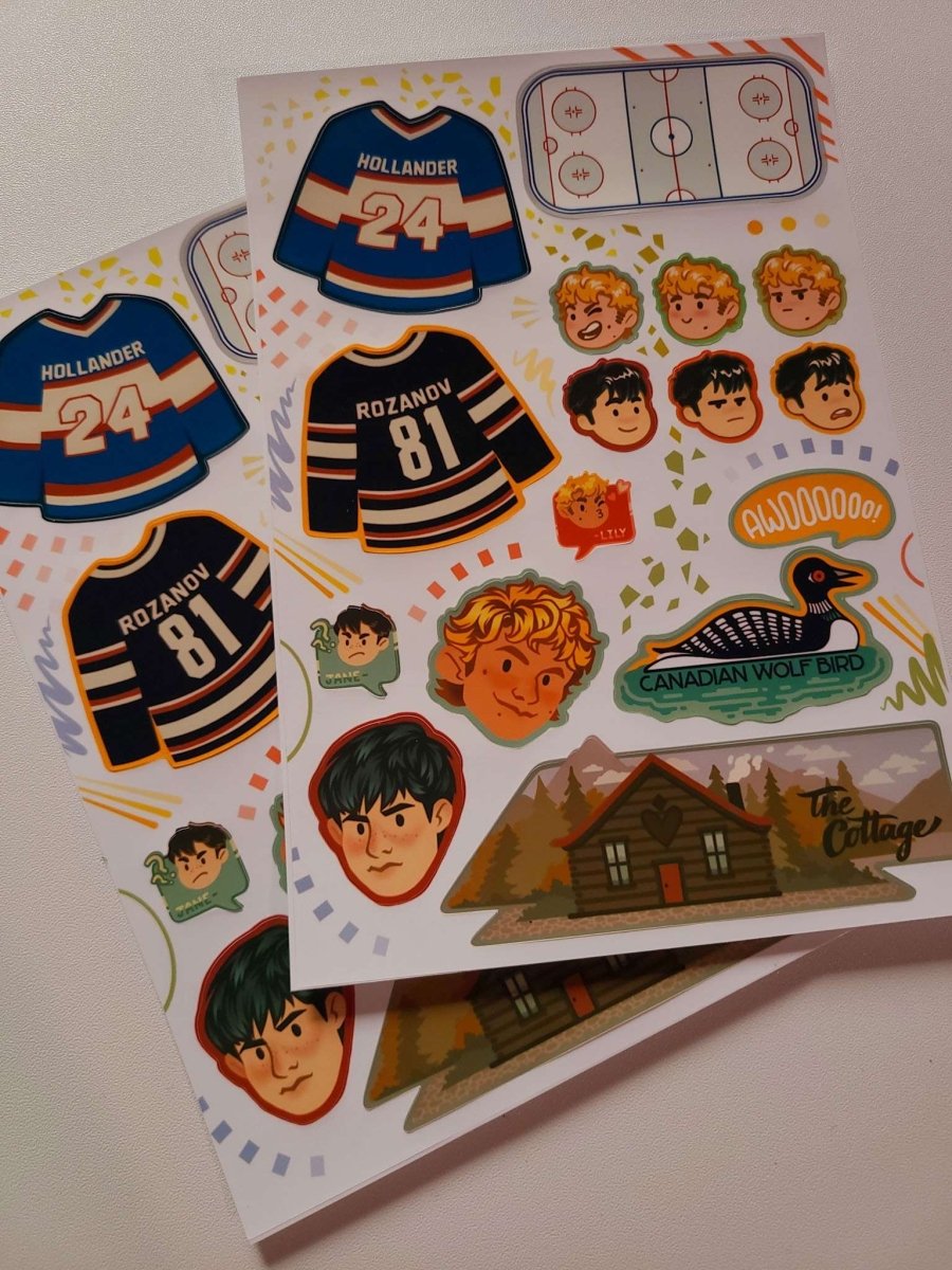 Heated Rivalry Sticker Set