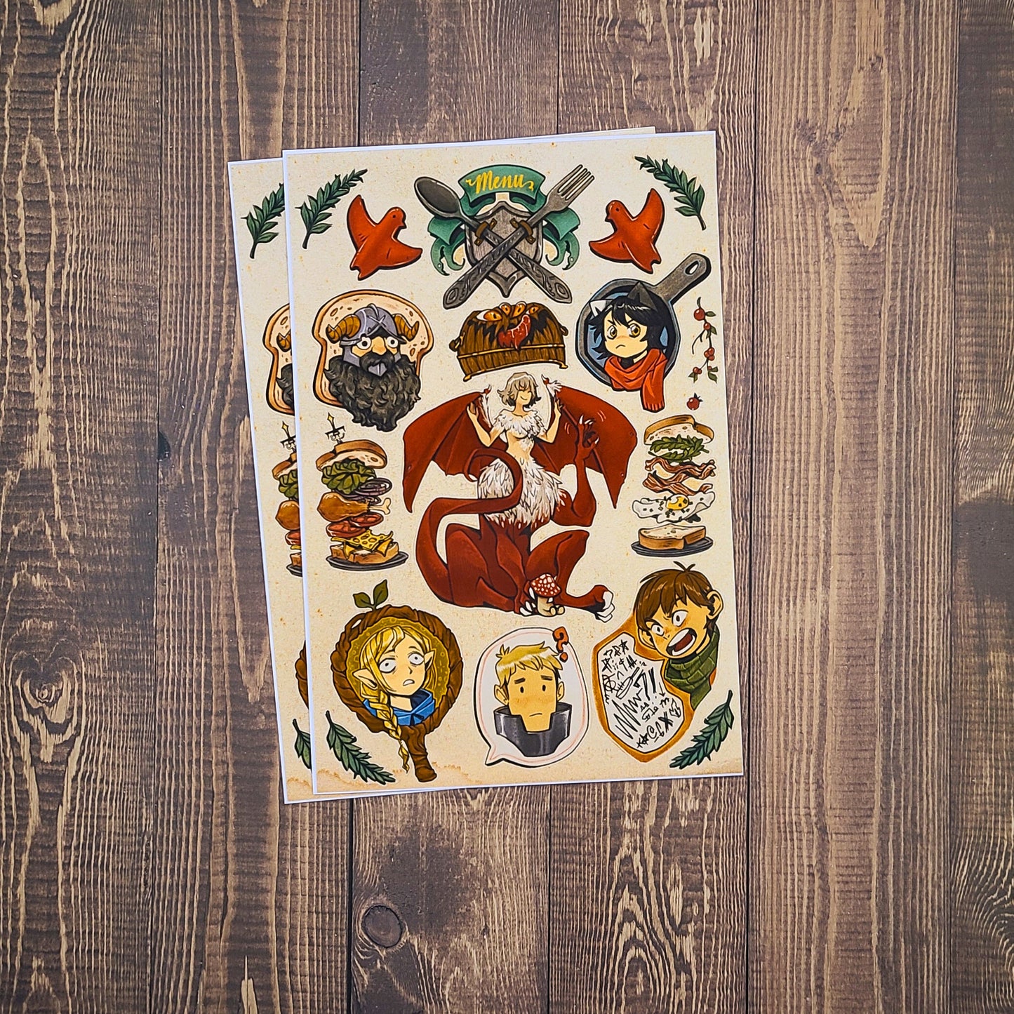 Dungeon Meshi Stickers