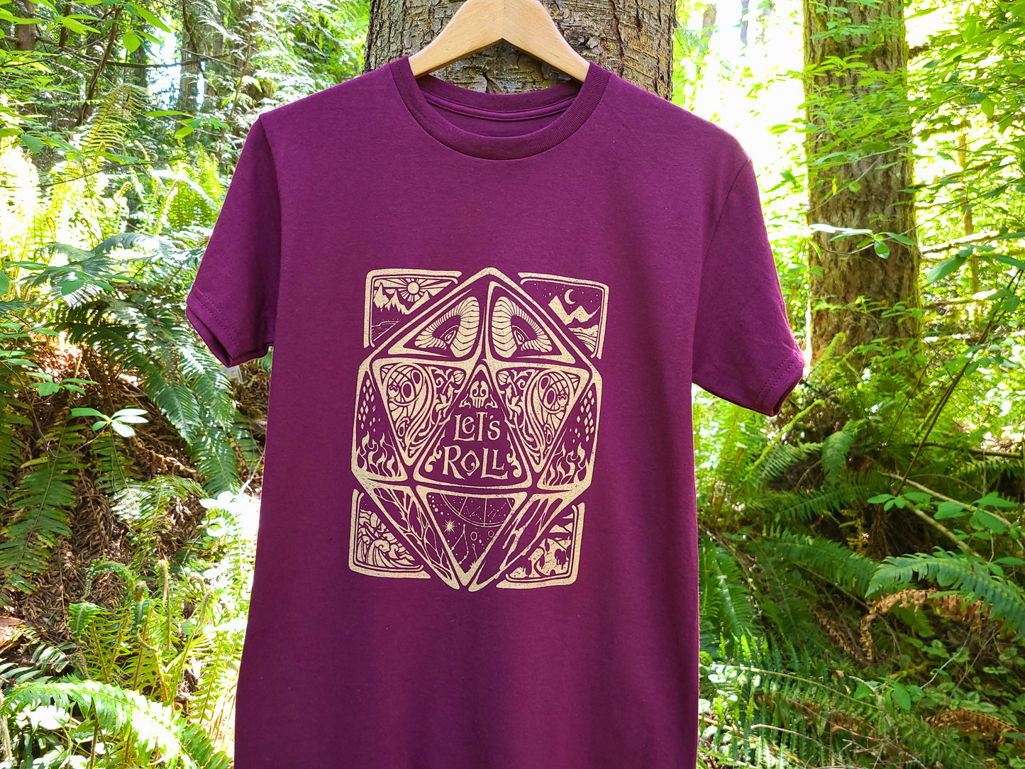 Let's Roll Dungeons and Dragons Graphic Tee