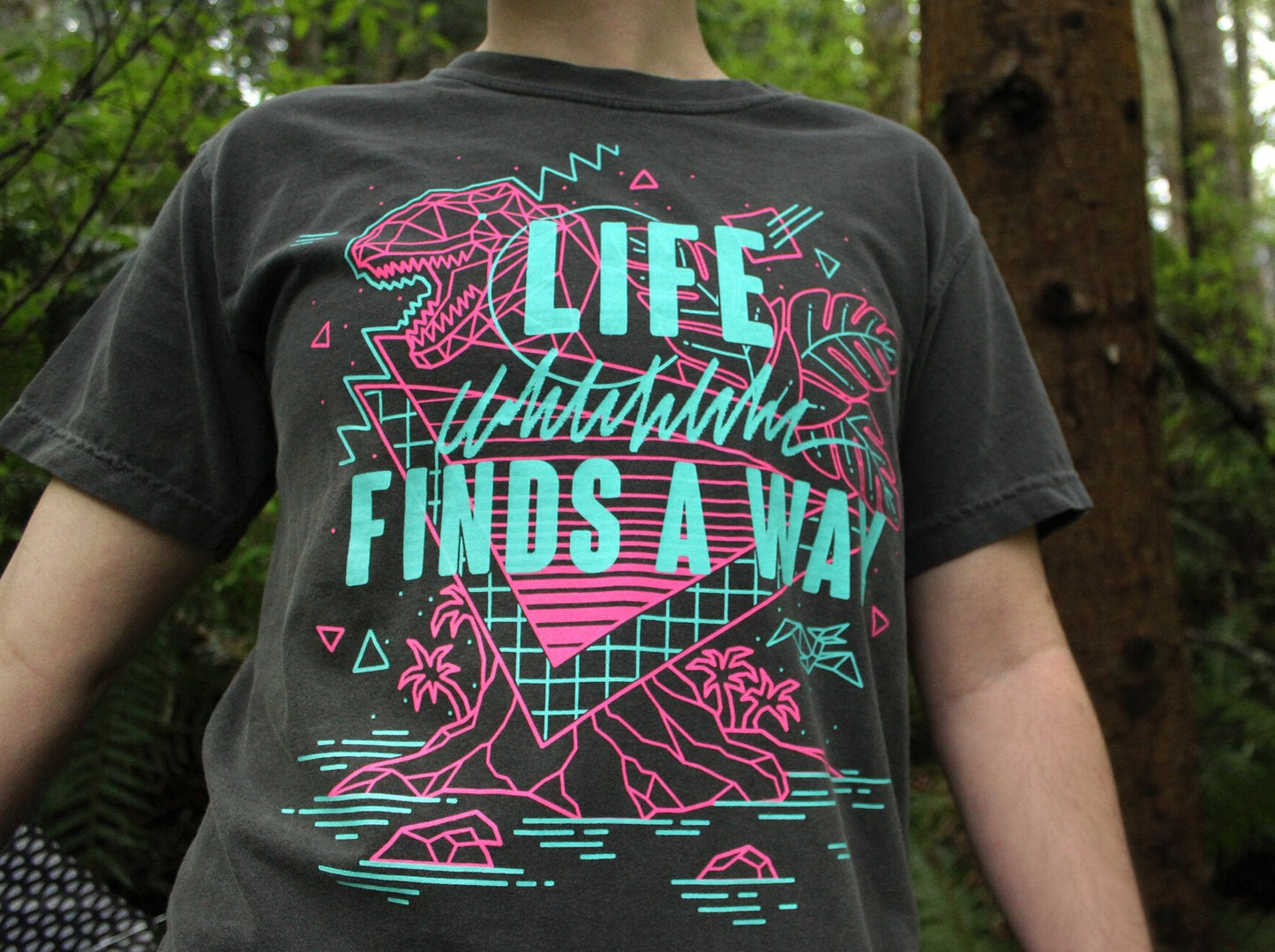 Life Finds A Way Jurassic Dinosaur T-Shirt